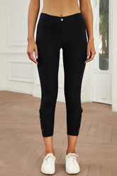 Black Crochet Leggings